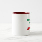 Litauischer Borscht Zweifarbige Tasse (Mittel)