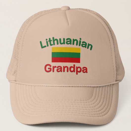 Litauischer Großvater Truckerkappe (Vorderseite)