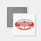 Litauischer Hund Magnet (Vorderseite/Rückseite)