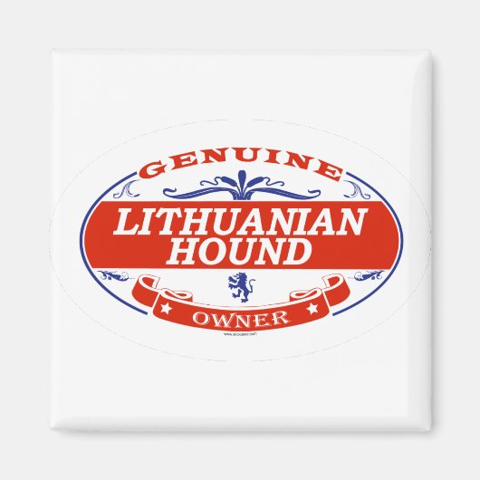 Litauischer Hund Magnet (Vorne)