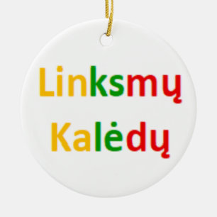 litauischer Linkmy Kaledy Keramik Ornament