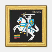 Litauischer Magnet, Urlaub, litauische Flagge Magnet (Vorne)