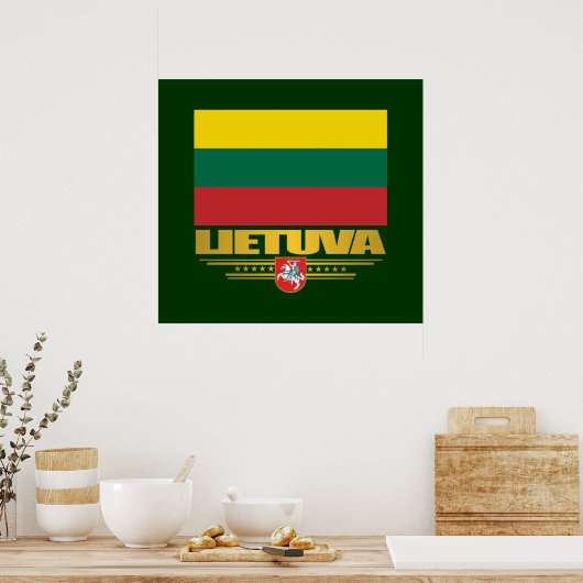 litauischer Pride Poster (Küche)