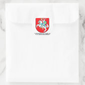 Litauisches Emblem Runder Aufkleber (Tasche)