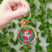 Litauisches Erbe-Emblem Schlüsselanhänger (Hand)