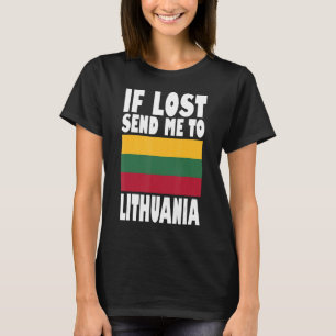 litauisches Flaggendesign Wenn verloren geht, schi T-Shirt