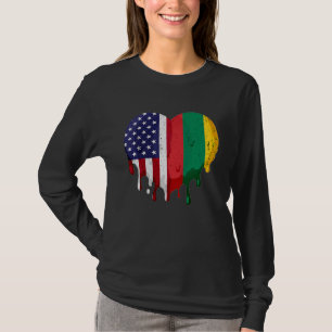 litauisches Kulturerbe Monat Litauen Flagge T-Shirt