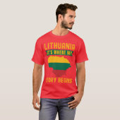 Litauisches Mädchen T-Shirt (Vorne ganz)