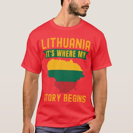 Litauisches Mädchen T-Shirt (Vorderseite)