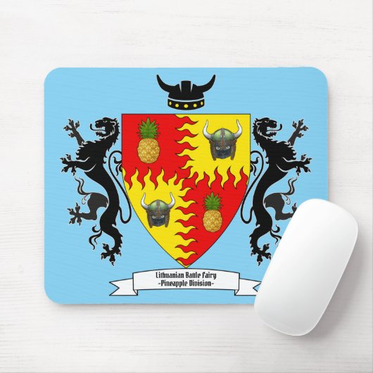 Litauisches Schlachttier-Katzenmousepad Mousepad (Mit Mouse)