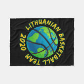 Litauisches Sketll-Team - Lithuania Strong Apparel Fleecedecke (Vorderseite (Horizontal))