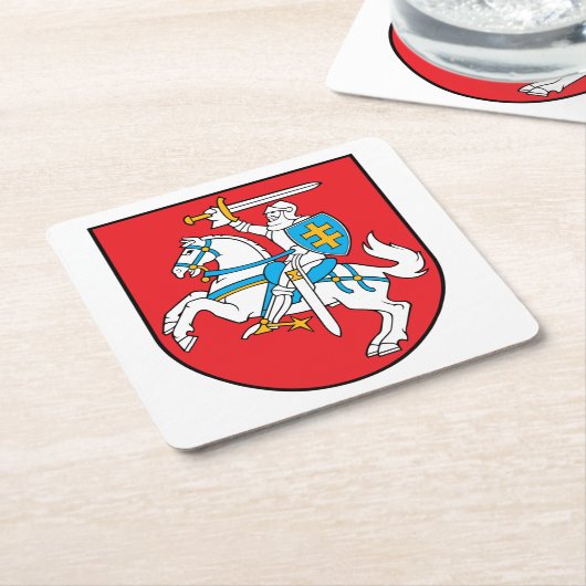 Litauisches Vytis Untersetzer Set (angewinkelt)
