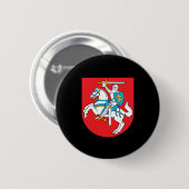 litauisches Wappen Button (Vorne & Hinten)