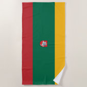 litauisches Wappen Strandtuch (Vorderseite)