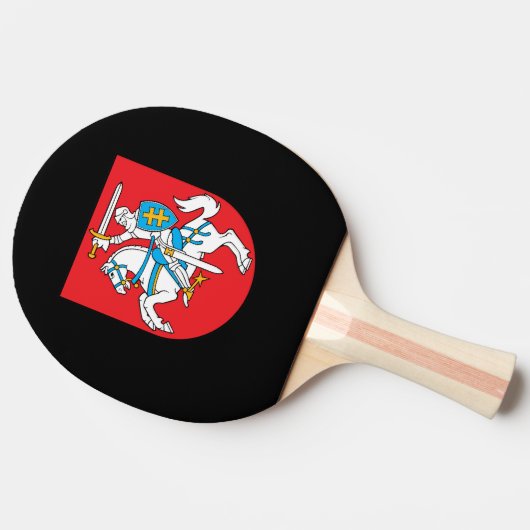 litauisches Wappen Tischtennis Schläger (Seitenansicht)