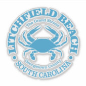 Litchfield Beach (Krabbe) Aufkleber (Vorderseite)