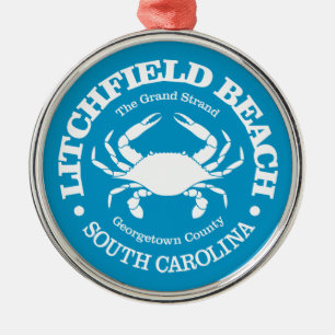 Litchfield Beach (Krabbe) Ornament Aus Metall