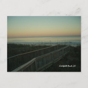Litchfield Beach, South Carolina - Sunset Postkarte