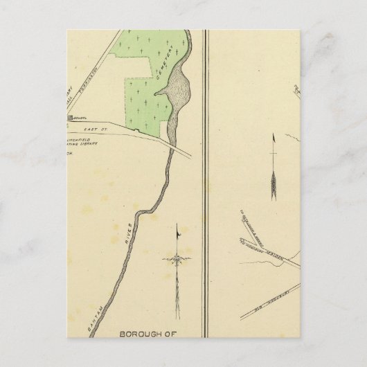 Litchfield, Watertown Postkarte (Vorderseite)