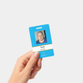 Lite Blue Employee ID Badge Ausweis (Handheld)