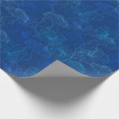 Lite Blue Jellyfish Geschenkpapier (Ecke)