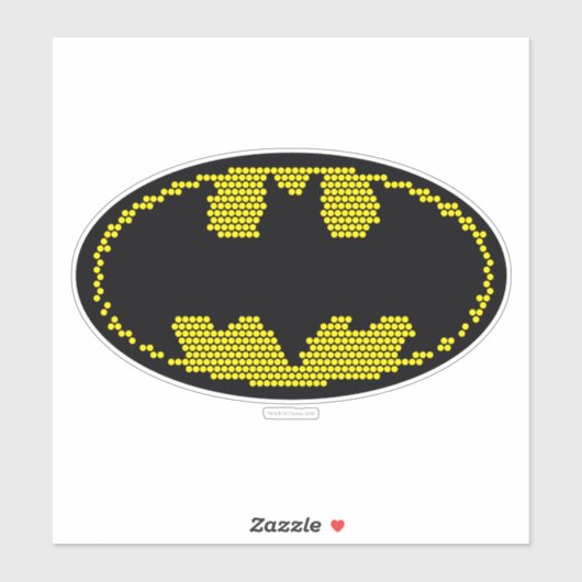 Lite-Brite Bat Emblem Aufkleber (Blatt)
