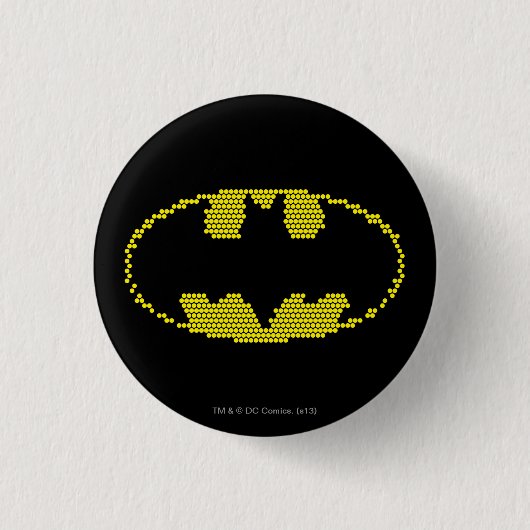 Lite-Brite-Bat-Emblem Button (Vorderseite)