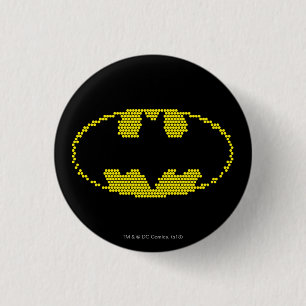 Lite-Brite-Bat-Emblem Button