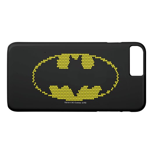 Lite-Brite Bat Emblem Case-Mate iPhone Hülle (Rückseite (Horizontal))