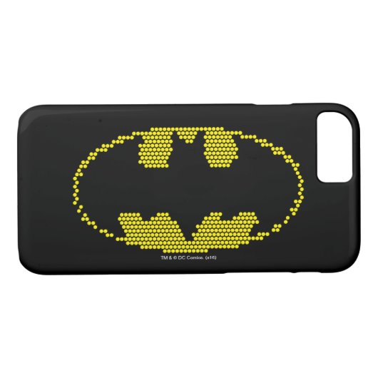 Lite-Brite Bat Emblem Case-Mate iPhone Hülle (Rückseite (Horizontal))