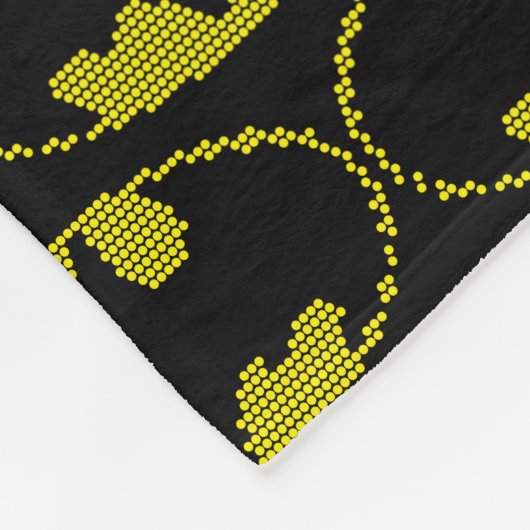 Lite-Brite Bat Emblem Fleecedecke (Ecke)