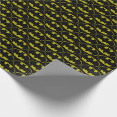 Lite-Brite Bat Emblem Geschenkpapier (Ecke)