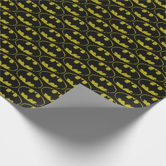 Lite-Brite Bat Emblem Geschenkpapier (Ecke)
