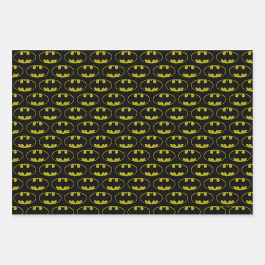 Lite-Brite Bat Emblem Geschenkpapier Set (Vorderseite)