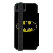 Lite-Brite Bat Emblem Incipio iPhone Geldbeutel-Hülle (Folio Rückseite)