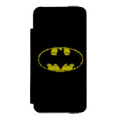 Lite-Brite Bat Emblem Incipio iPhone Geldbeutel-Hülle (Folio Vorderseite)
