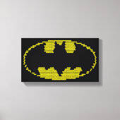 Lite-Brite Bat Emblem Leinwanddruck (Vorderseite)