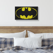 Lite-Brite Bat Emblem Leinwanddruck (Insitu (Schlafzimmer))