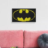 Lite-Brite Bat Emblem Leinwanddruck (Insitu (Wohnzimmer))