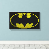 Lite-Brite Bat Emblem Leinwanddruck (Insitu (Holzboden))