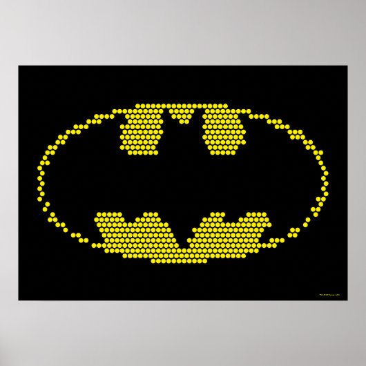 Lite-Brite Bat Emblem Poster (Vorne)