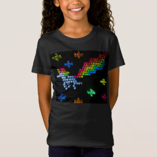 Lite Brite Unicorn und Rainbow Nostalgia der 1980e T-Shirt