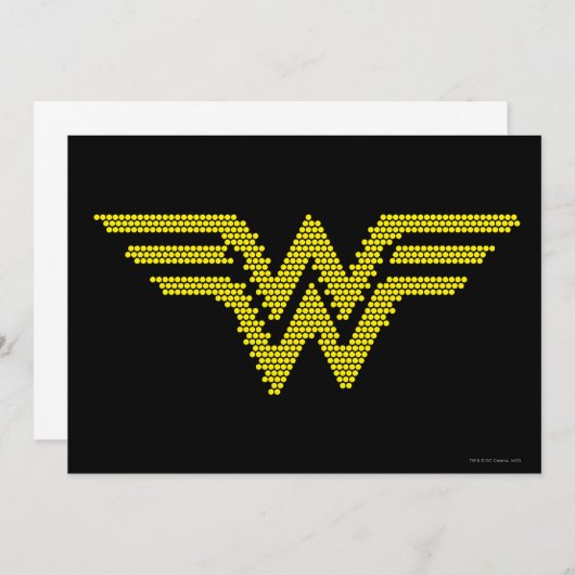 Lite-Brite WW Symbol Einladung (Vorne/Hinten)