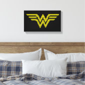 Lite-Brite WW Symbol Leinwanddruck (Insitu (Schlafzimmer))