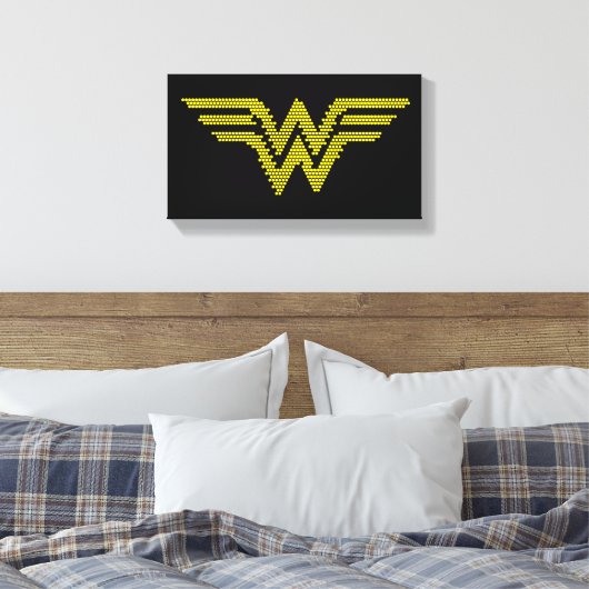 Lite-Brite WW Symbol Leinwanddruck (Insitu (Schlafzimmer))