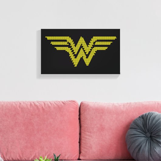Lite-Brite WW Symbol Leinwanddruck (Insitu (Wohnzimmer))