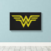 Lite-Brite WW Symbol Leinwanddruck (Insitu (Holzboden))