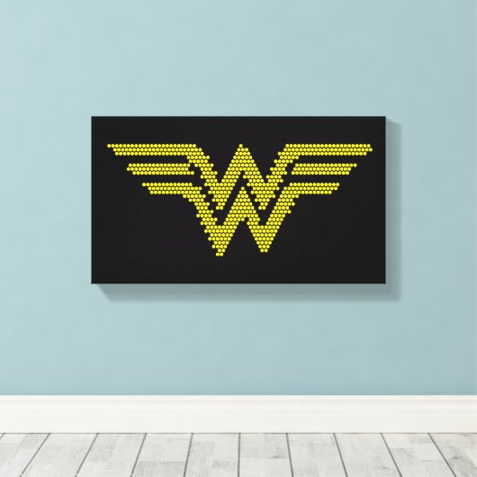 Lite-Brite WW Symbol Leinwanddruck (Insitu (Holzboden))