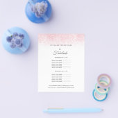 Lite Pink Glitzer Beauty Salon Flyer (Einzeln)
