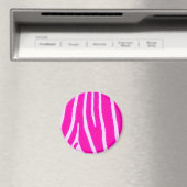 Lite Pink Zebra Magnet (In Situ (Geschirrspüler))